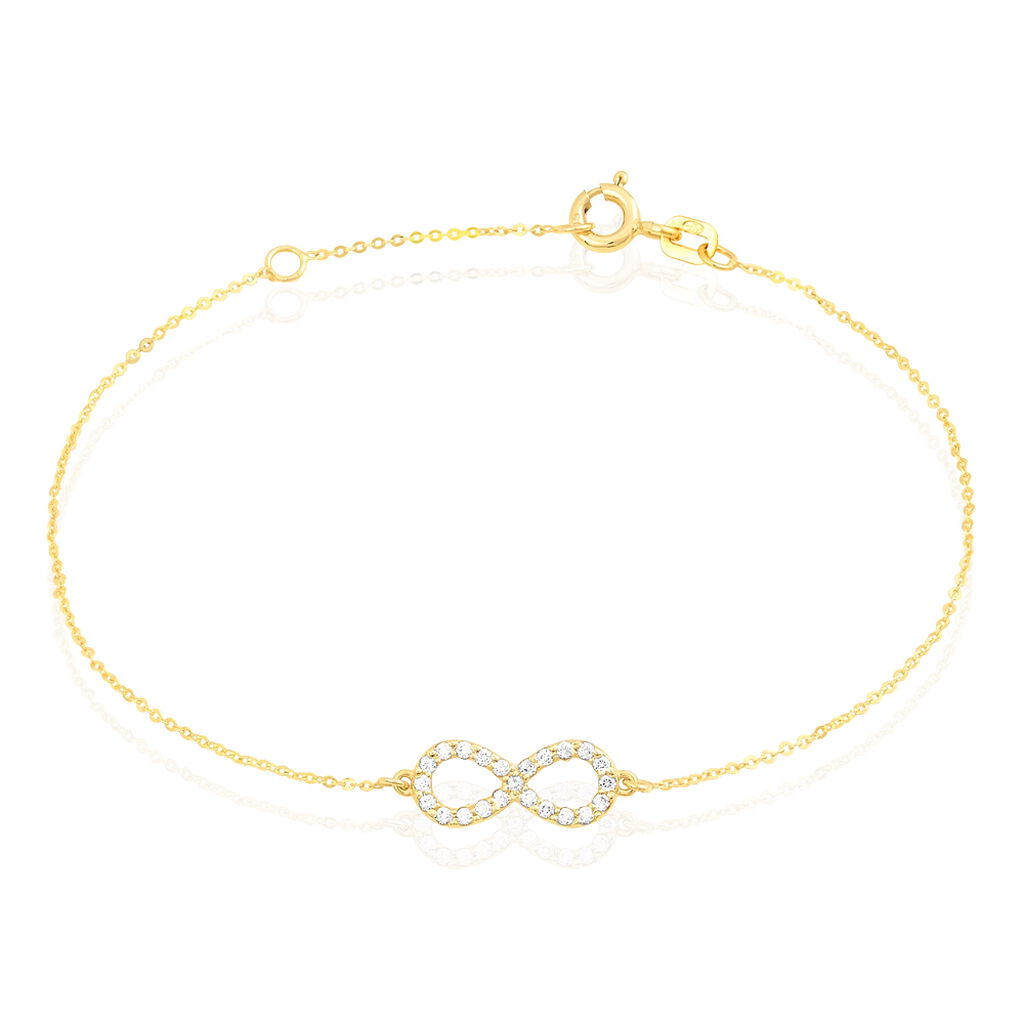 Bracelet Klothilda Or Jaune Oxyde De Zirconium