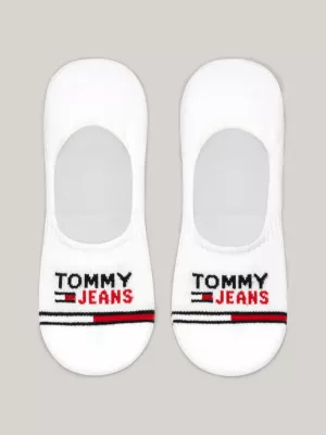 Pacote com 2 pares de meias invisíveis com logotipo.