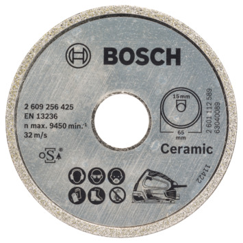 Bosch diamantschijf 65x15 mm voor Bosch PKS 16