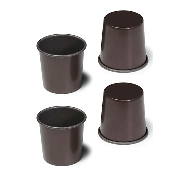 Lot de 4 moules à babas ronds 6 cm Gobel