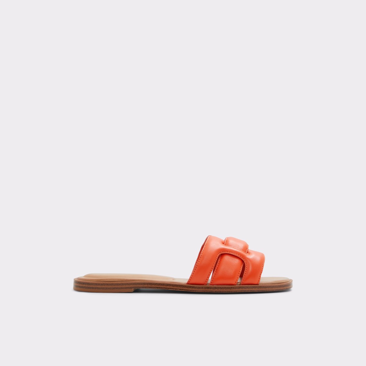 Elenaa Bright Orange Women Flat Sandals