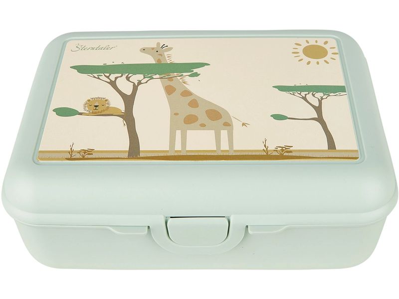 Sterntaler Lunchbox Safari Blassgrün Kinderbrotdose mit herausnehmbarem Fach