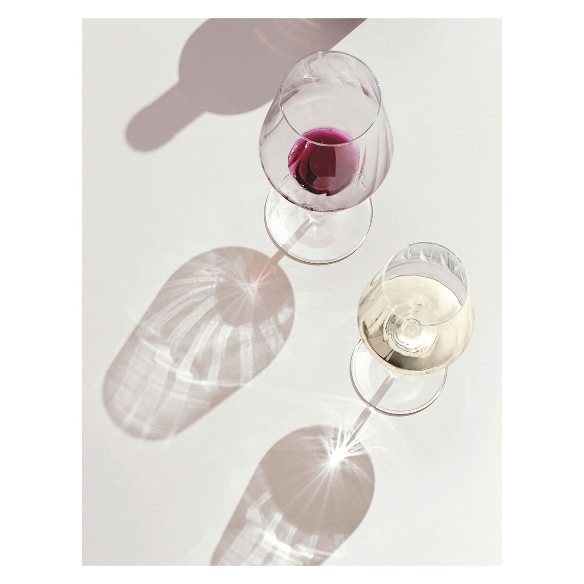 Sternschliff rødvinsglass, 2 stk