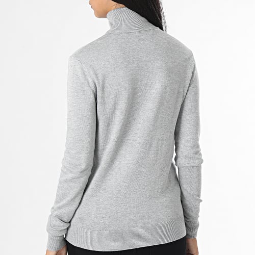 Pull Col Roulé Femme W2BR50-Z2NQ2 Gris Chiné