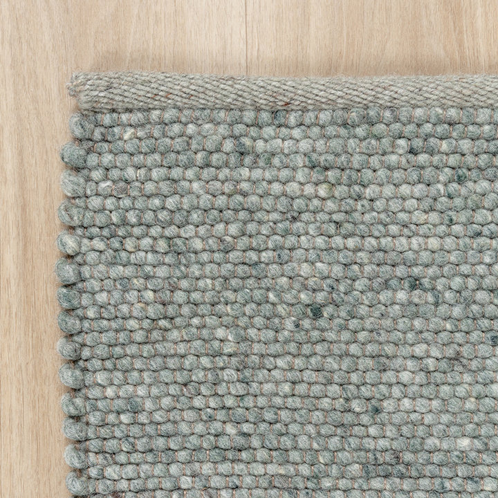 Wollen vloerkleed - Wise Groen No. 411 | Warme sfeer!