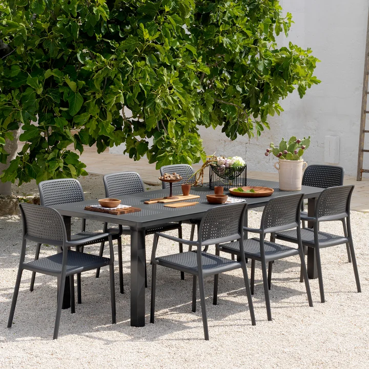 Nardi - Levante Ausziehtisch, 160 / 220 cm, bianco