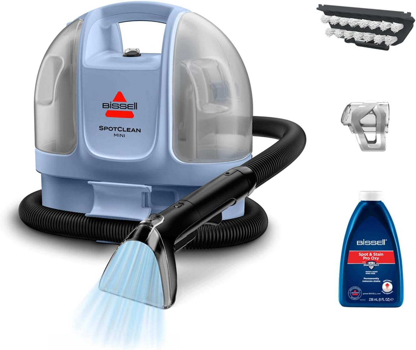 BISSELL SpotClean Mini Polsterreiniger Gerät mit Kabel, Tragbarer Teppichreiniger, Ideal für schnelle Reinigungen, Kompakt & Leicht Waschsauger, Mobiler Nasssauger für Auto, Boot, Sofa & Mehr, 4103N