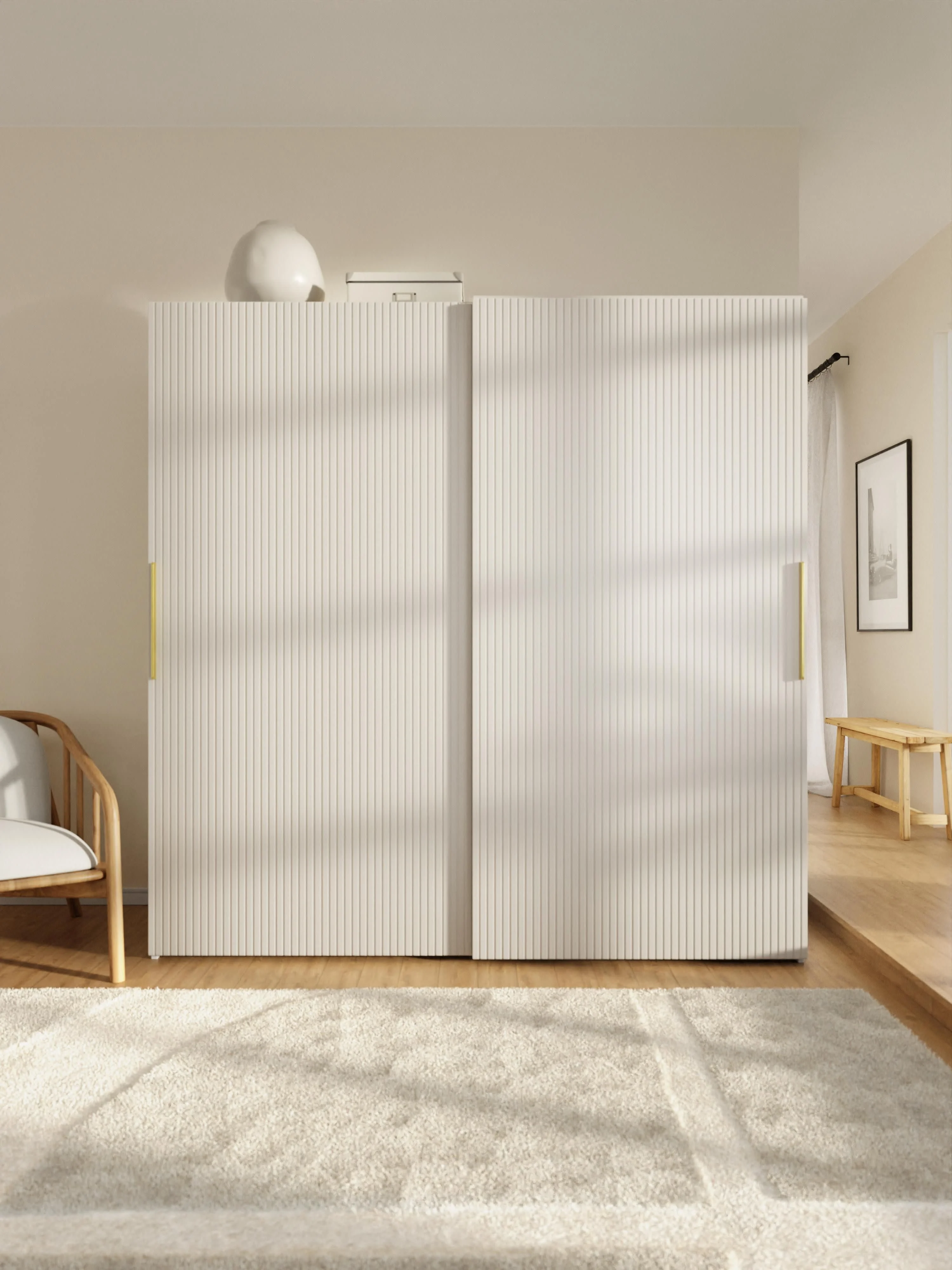 Modulaire schuifdeurkast Simone, 200 cm breed, diverse varianten