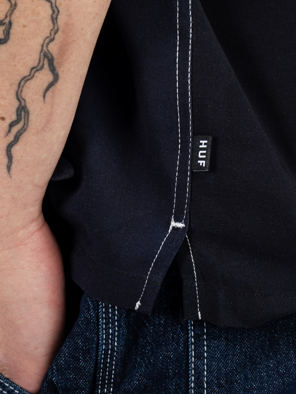 HUF Apparition Resort Shirt white