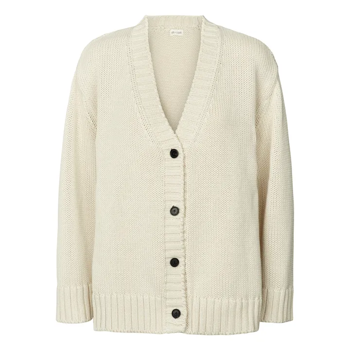 GAI+LISVA Cardigan Iben Coton Bio | Ecru