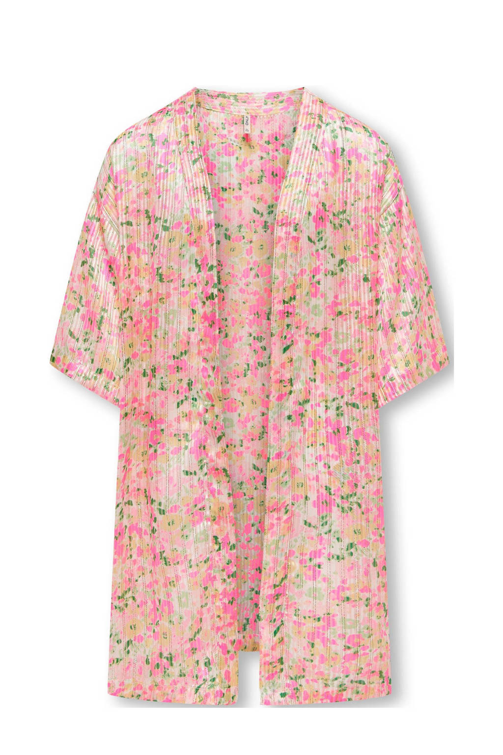 ONLY gebloemdetop KOGMONIQUE roze/groen/wit