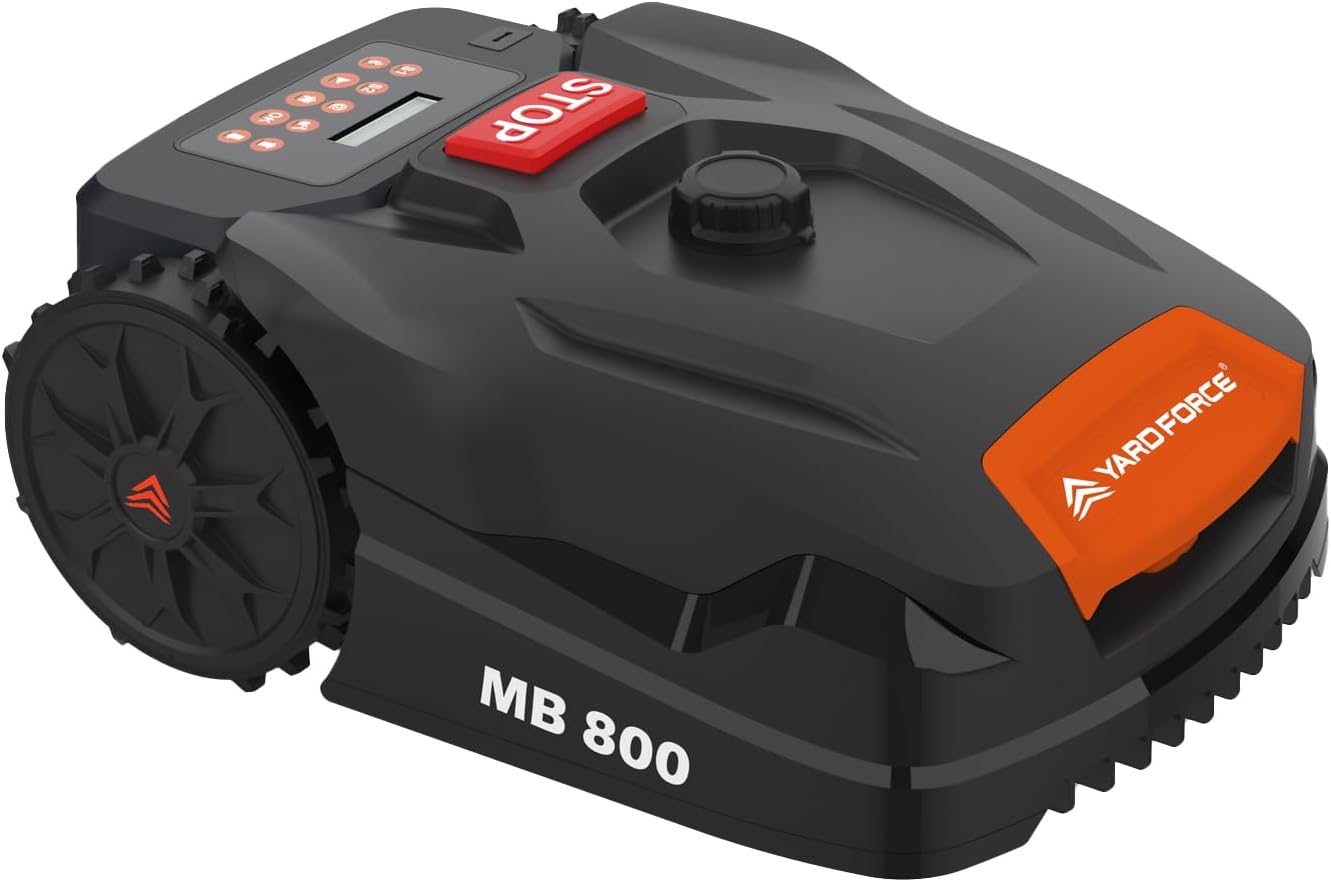 Yard Force MB800 Mähroboter, 800 m² Abdeckung, 20-60 mm Schnitthöhe, Bluetooth-App-Steuerung