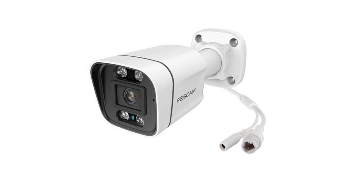 FoscamV8EP-W, 8MP UHD PoE IP beveiligingscamera met persoons- en voertuigdetectie  (Wit, PoE)