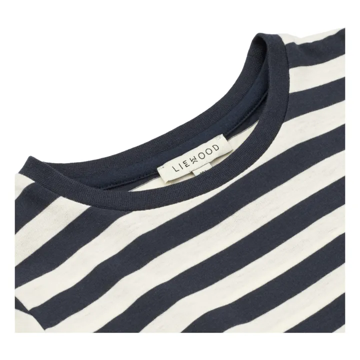 Liewood Robe Coton Bio Rayée Lima | Bleu marine