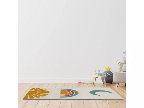 Tapis déco enfant en coton tufté 60x120cm