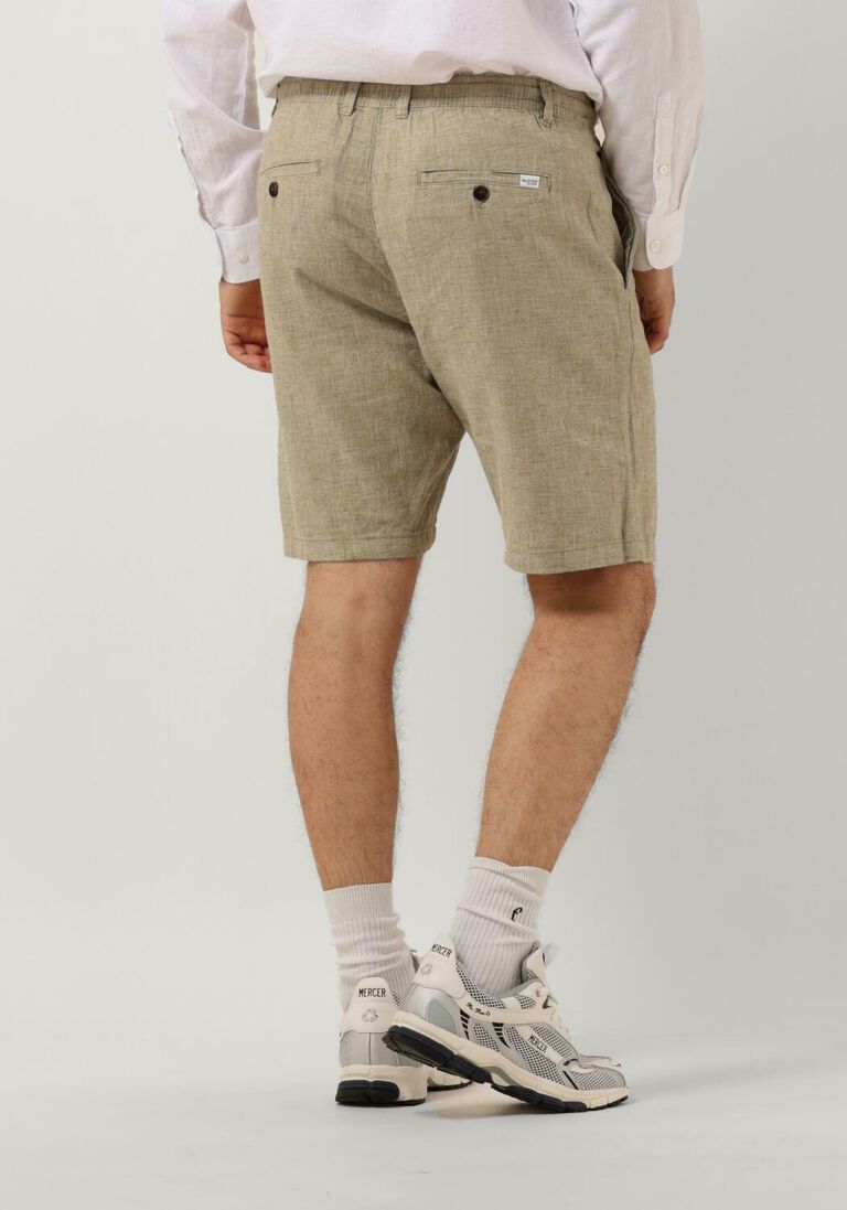 SELECTED HOMME olijf selected homme korte broek slhcomfort-brody linen shorts
