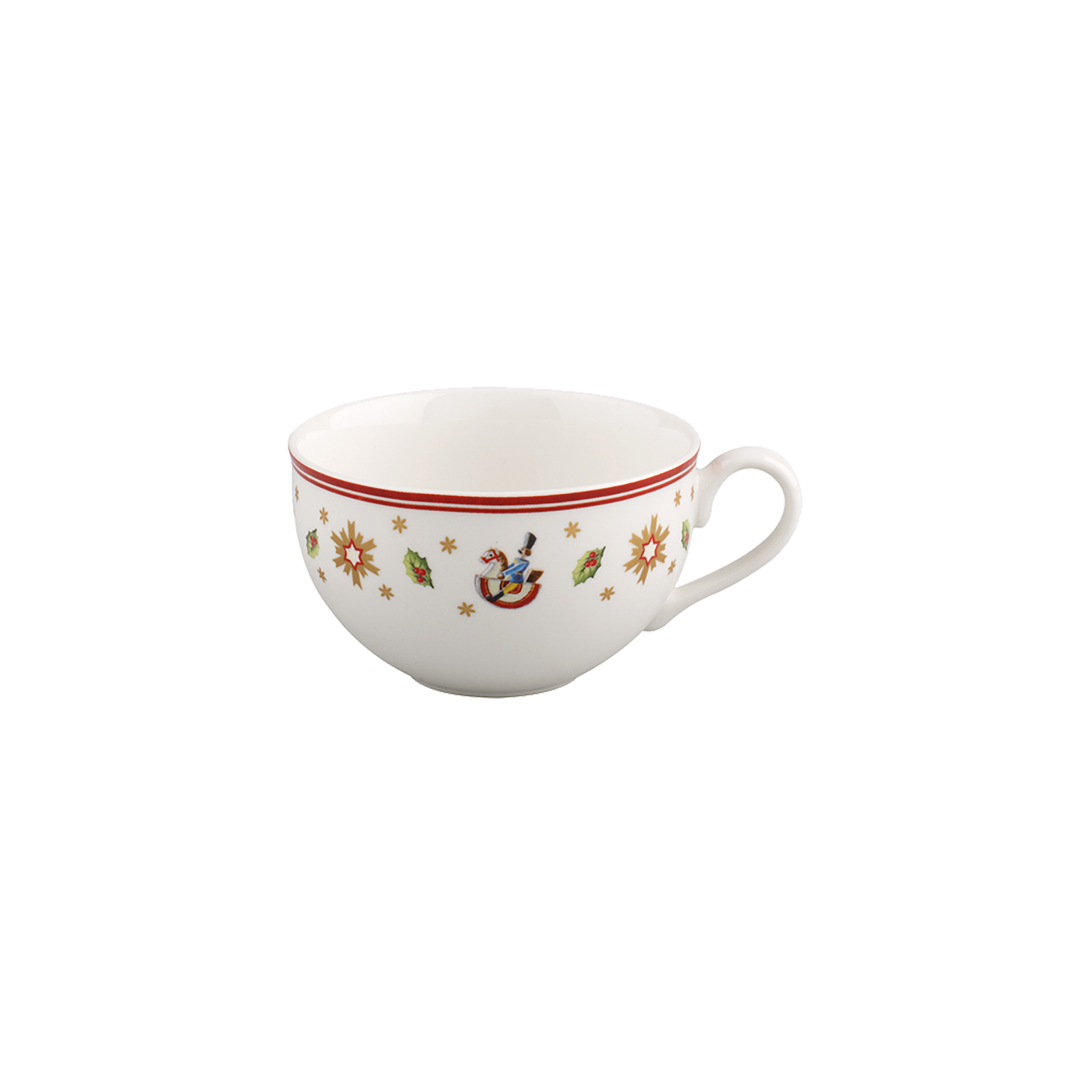 Toy's Delight Coffee cup Red, 5.8 oz, Premium Porcelain