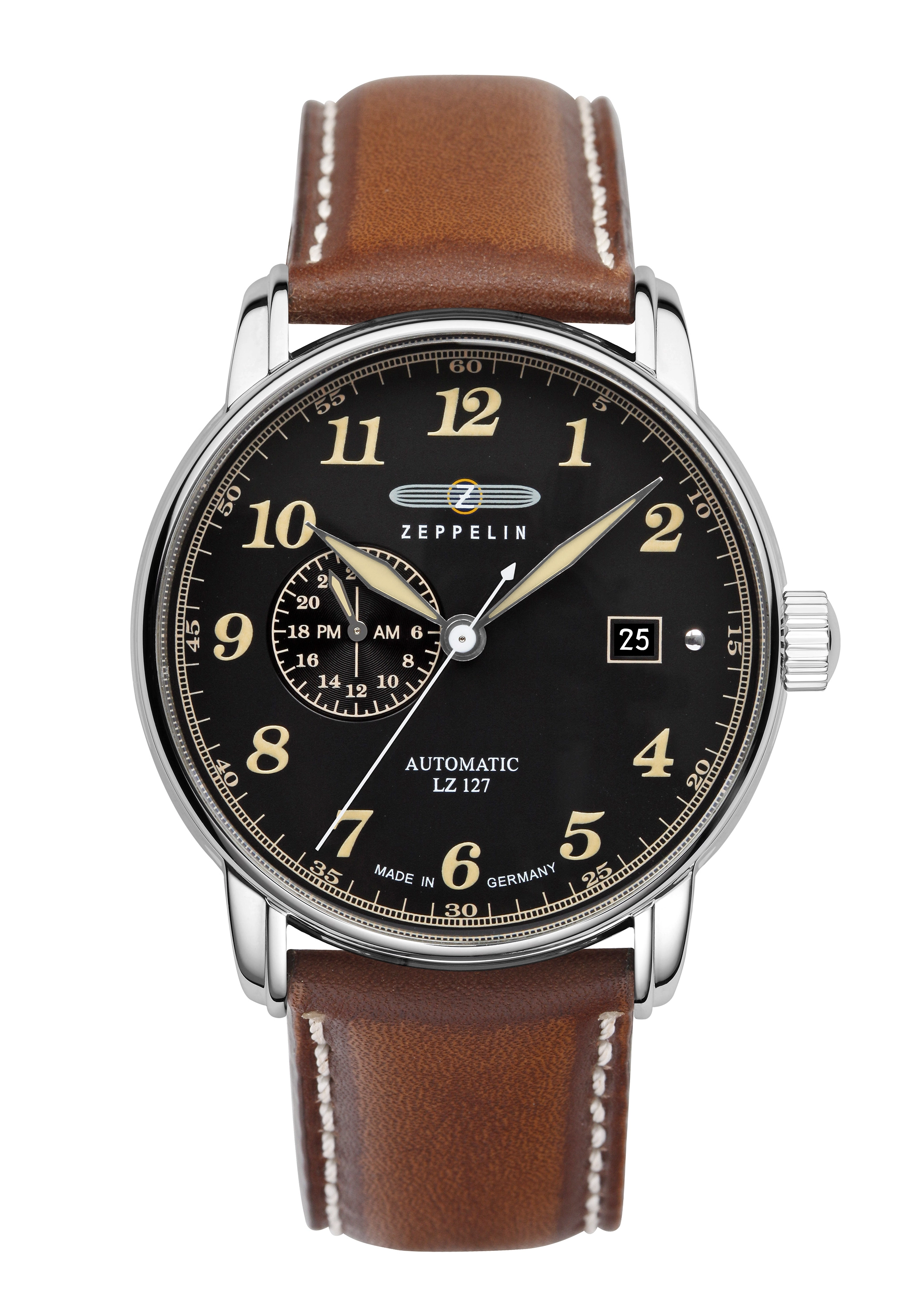 Zeppelin LZ 127 Graf Herrenuhr Schwarz 8668-2