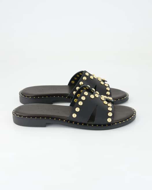 Andrea Puccini 946 Pantoletten in Schwarz