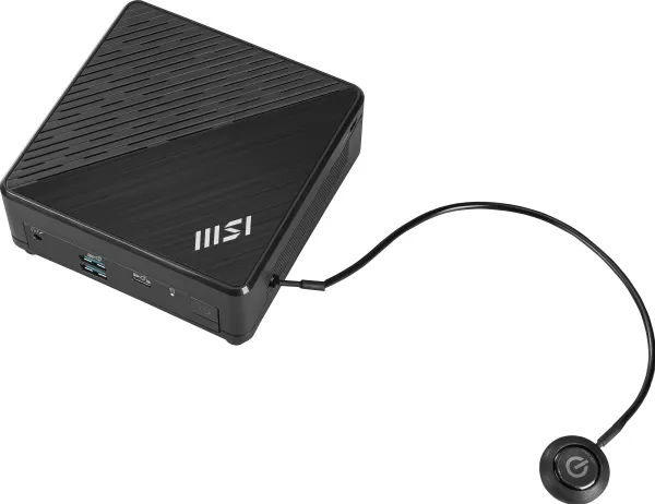 MSI Cubi N ADL 001EU - Mini PC N-series N200 / op til 3.7 GHz - RAM 4 GB - SSD 128 GB - NVMe - UHD Graphics - Gigabit Ethernet - Win 11 Pro - skærm: ingen - sort