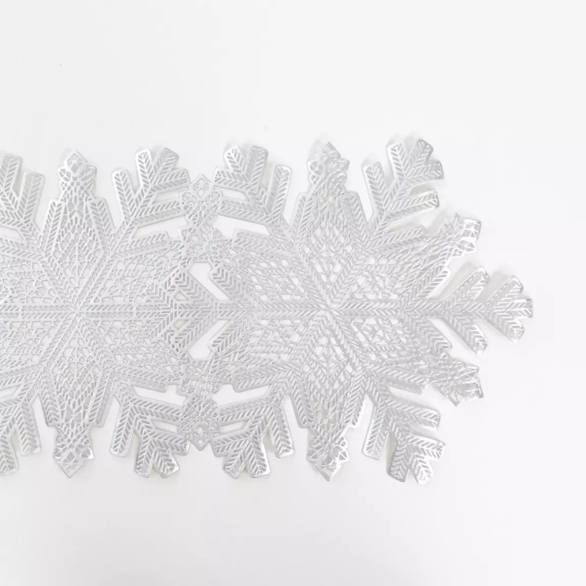 Chemin de table (125 x 35 cm) Crystal Argent