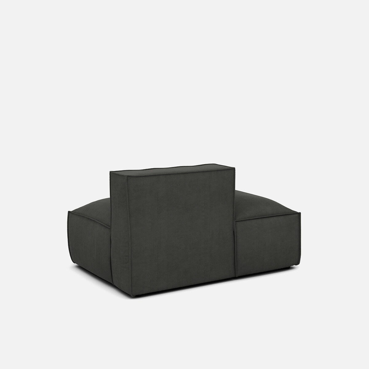 LA REDOUTE INTERIEURS<br>Sofá lounge, esquerdo, veludo cotelê, Seven