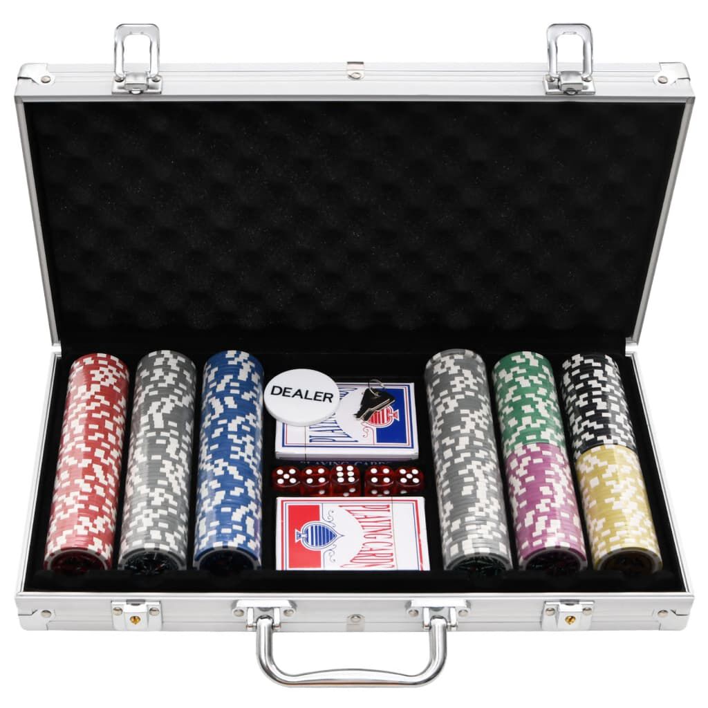 vidaXL Pokerchipset, 300 stuks, 11,5 g
