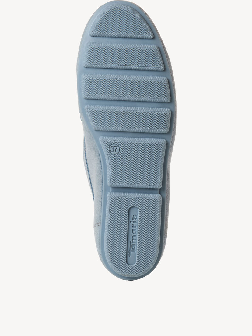 Leren Instappers - blauw