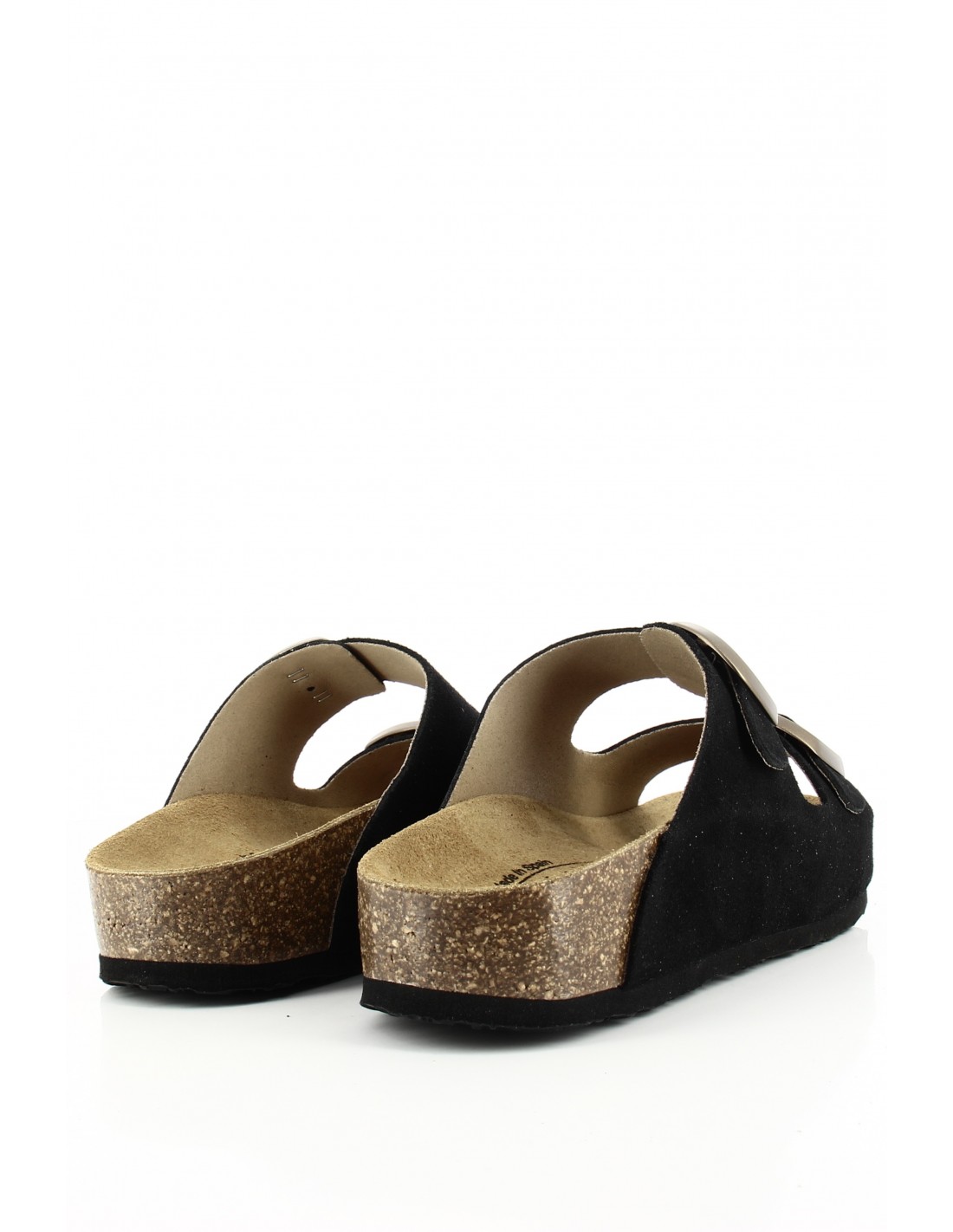 plakton Mules Femme Cp Beta Square Noir Cuir