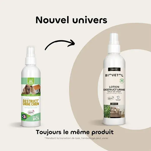 Biovetol - Lotion Destruct’Urine Chien Bio - 240ml