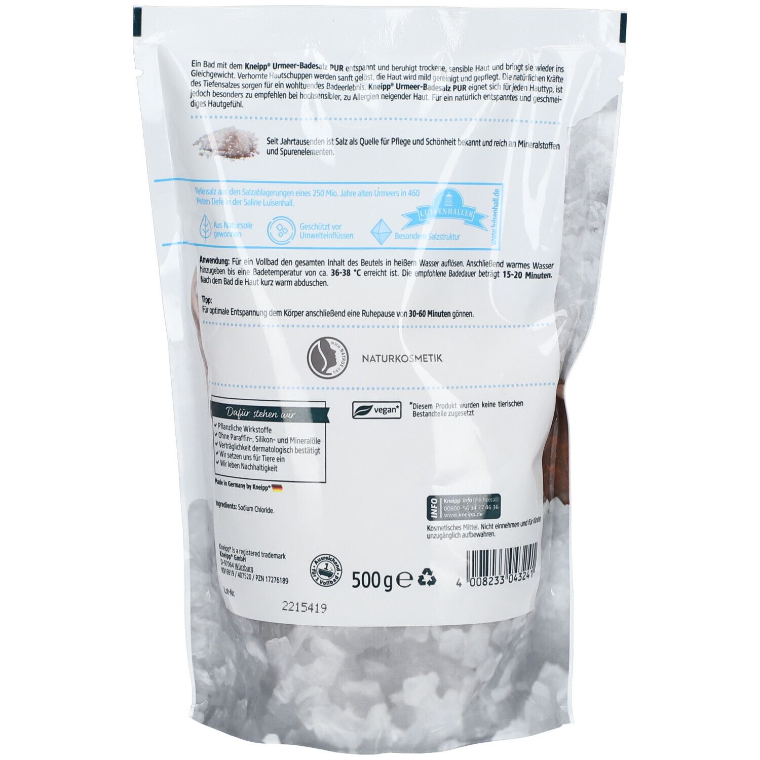 Kneipp® Urmeer Badesalz pur