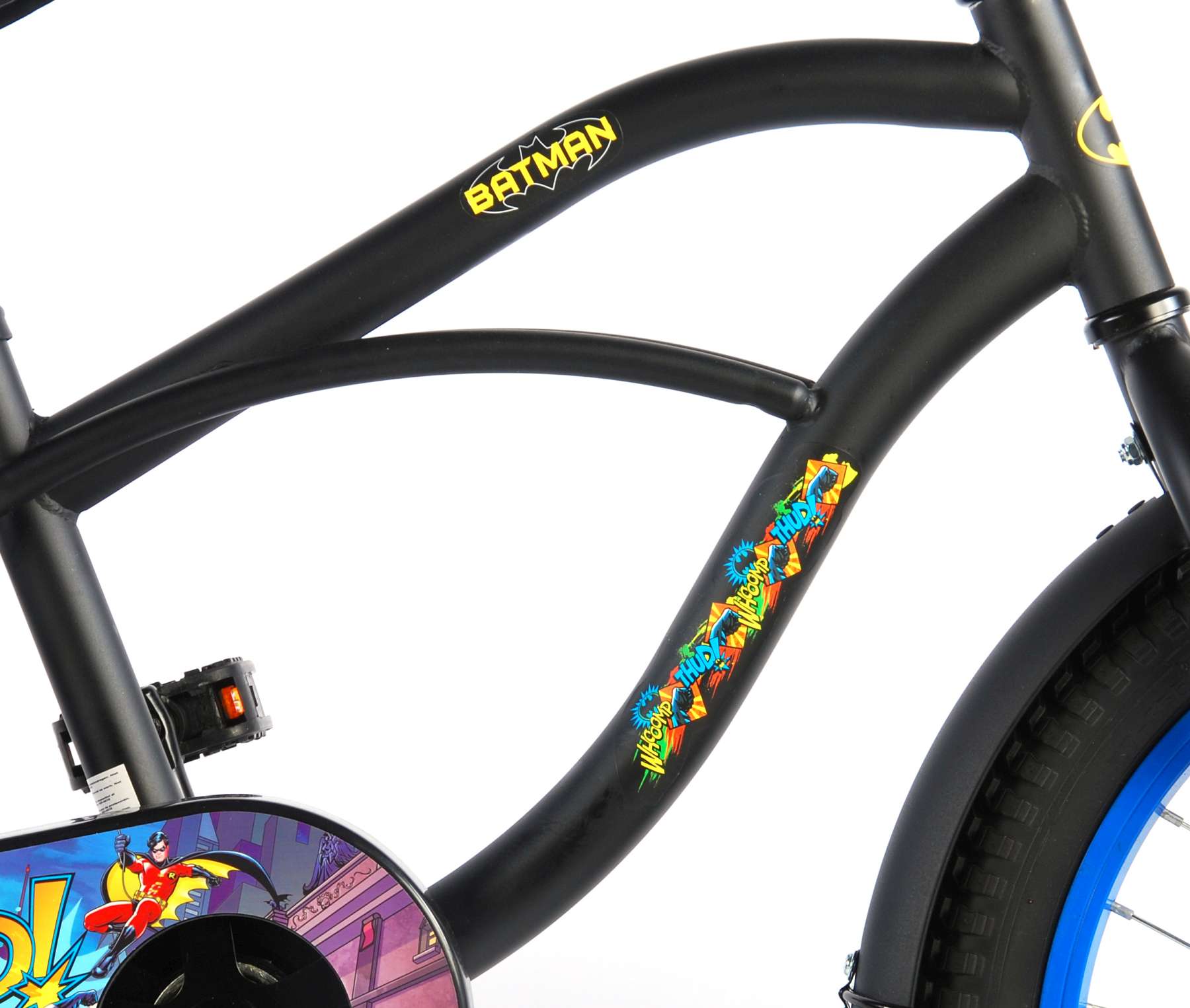 Kinderfahrrad Batman für Jungen 18 Zoll Kinderrad in Schwarz