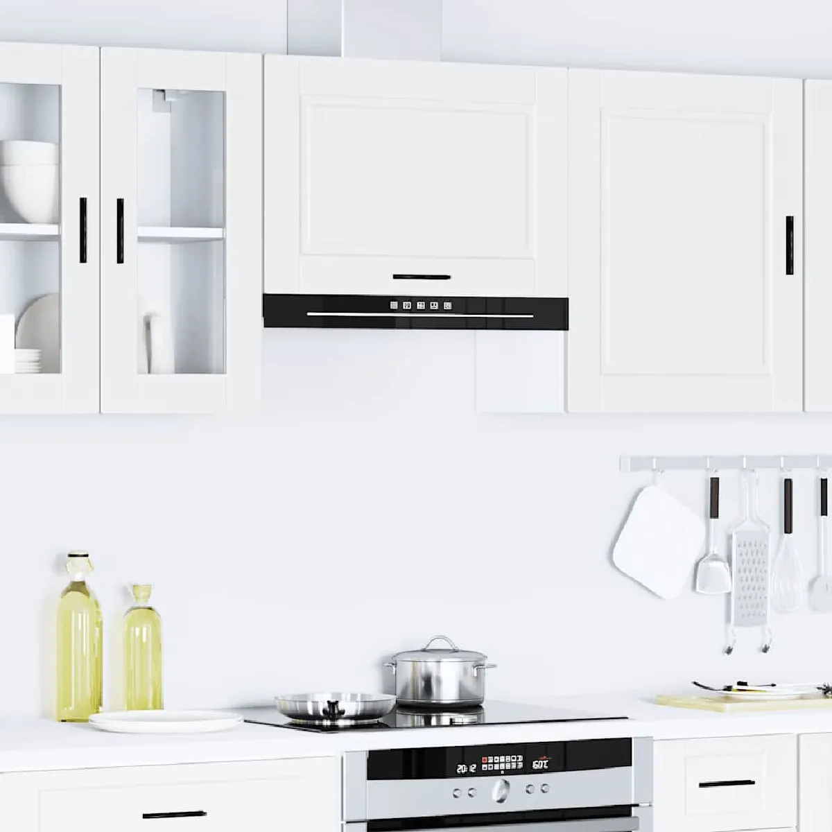vidaXL Armoire Murale Cuisine Porto - Blanc