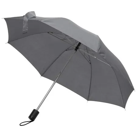 Macma Taschen-Regenschirm mit Schutzhülle, grau/silbergrau