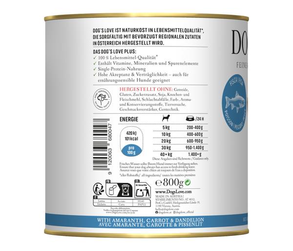 DOG'S LOVE Nassfutter für Hunde Adult, 6 x