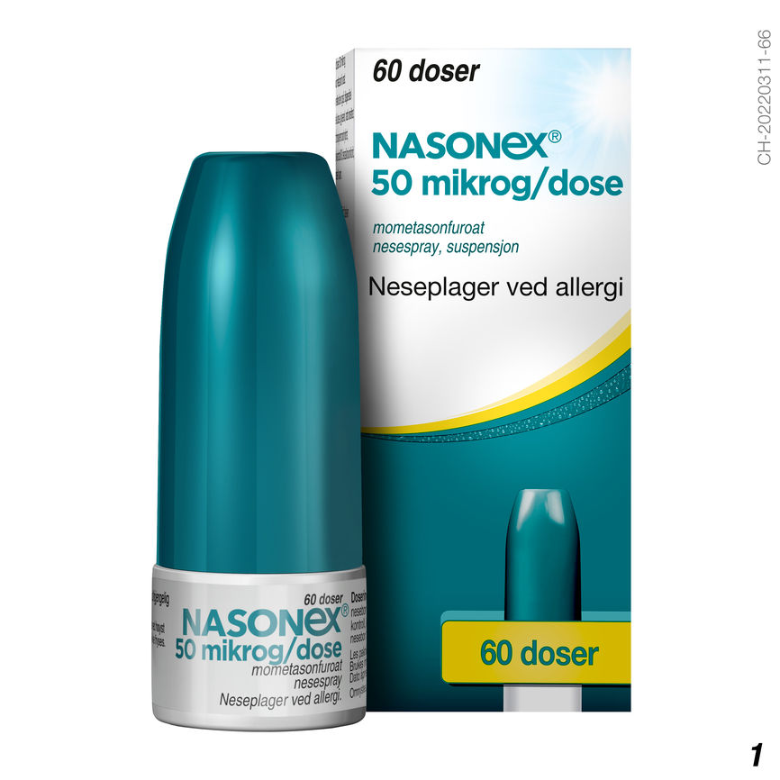 Nasonex nesespray 50mcg/dose 60 doser
