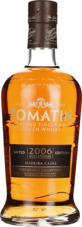 TOMATIN 15 YEARS 2006 MADEIRA PORTUGUESE COLLECTION 70CL