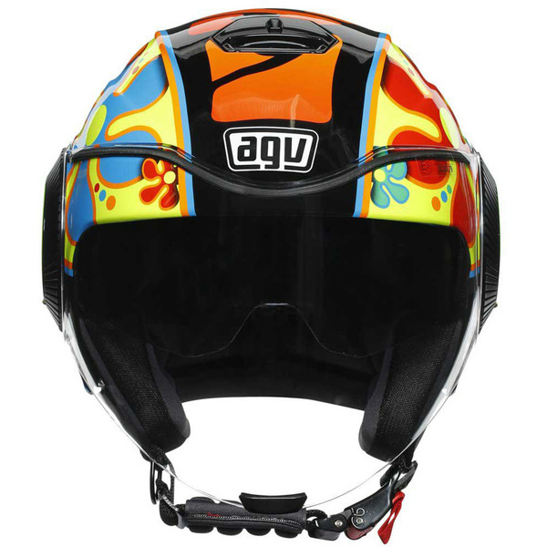 AGV - Casque Orbyt Valencia 2003 Bleu / Jaune / Orange