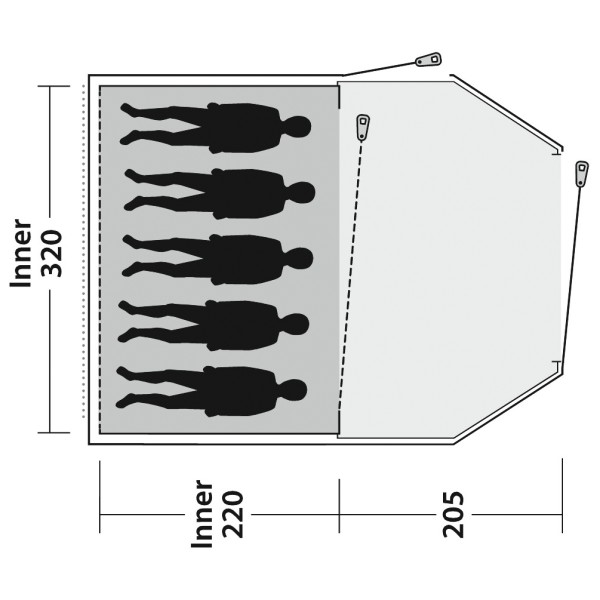 Outwell - Earth 5 Plus - Tente de groupe