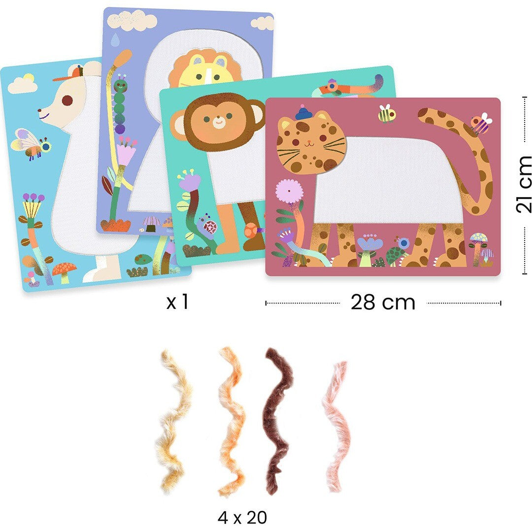 Djeco knutselset fluffy friends