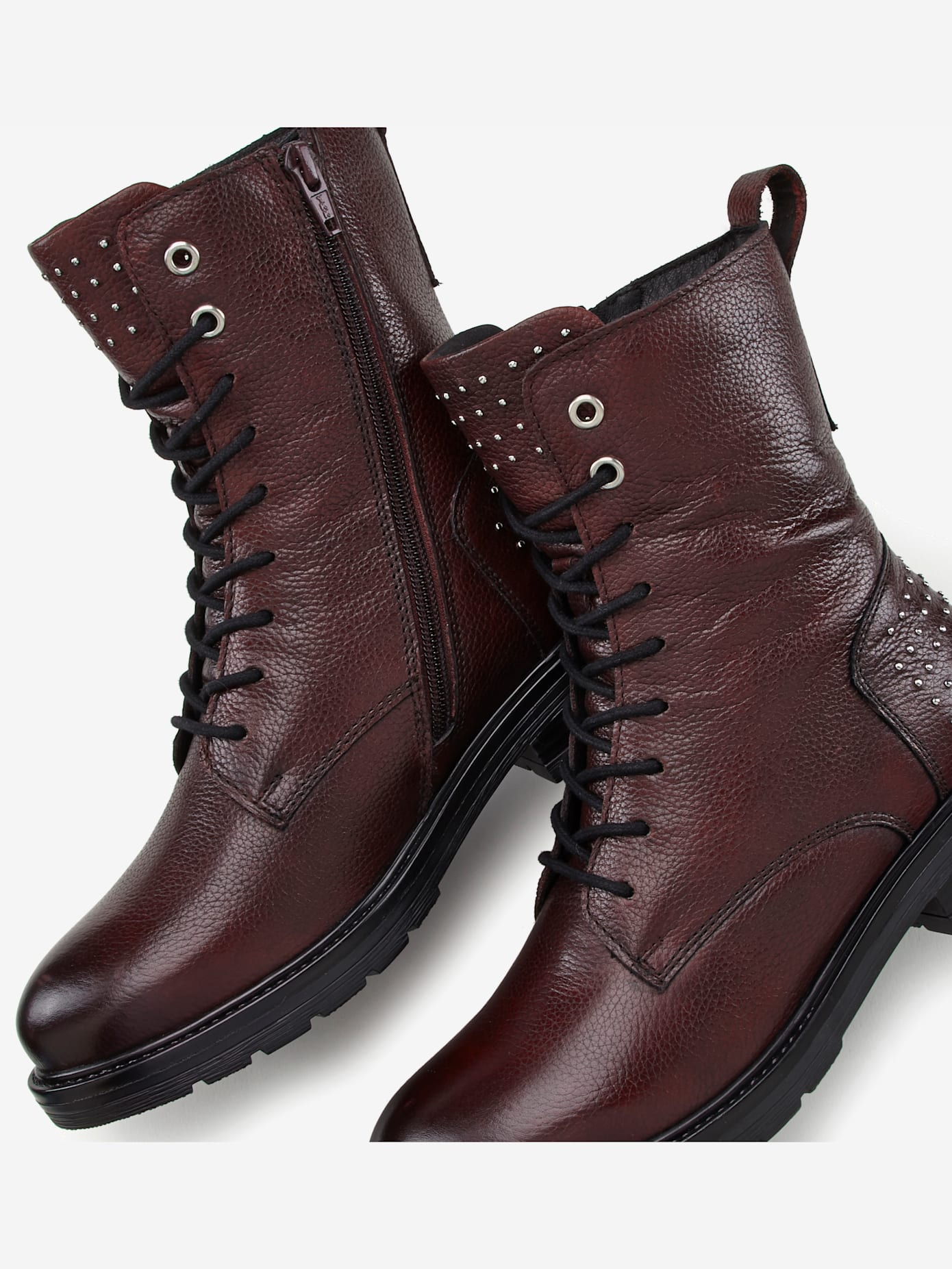 Bottines à lacets cuir de qualité