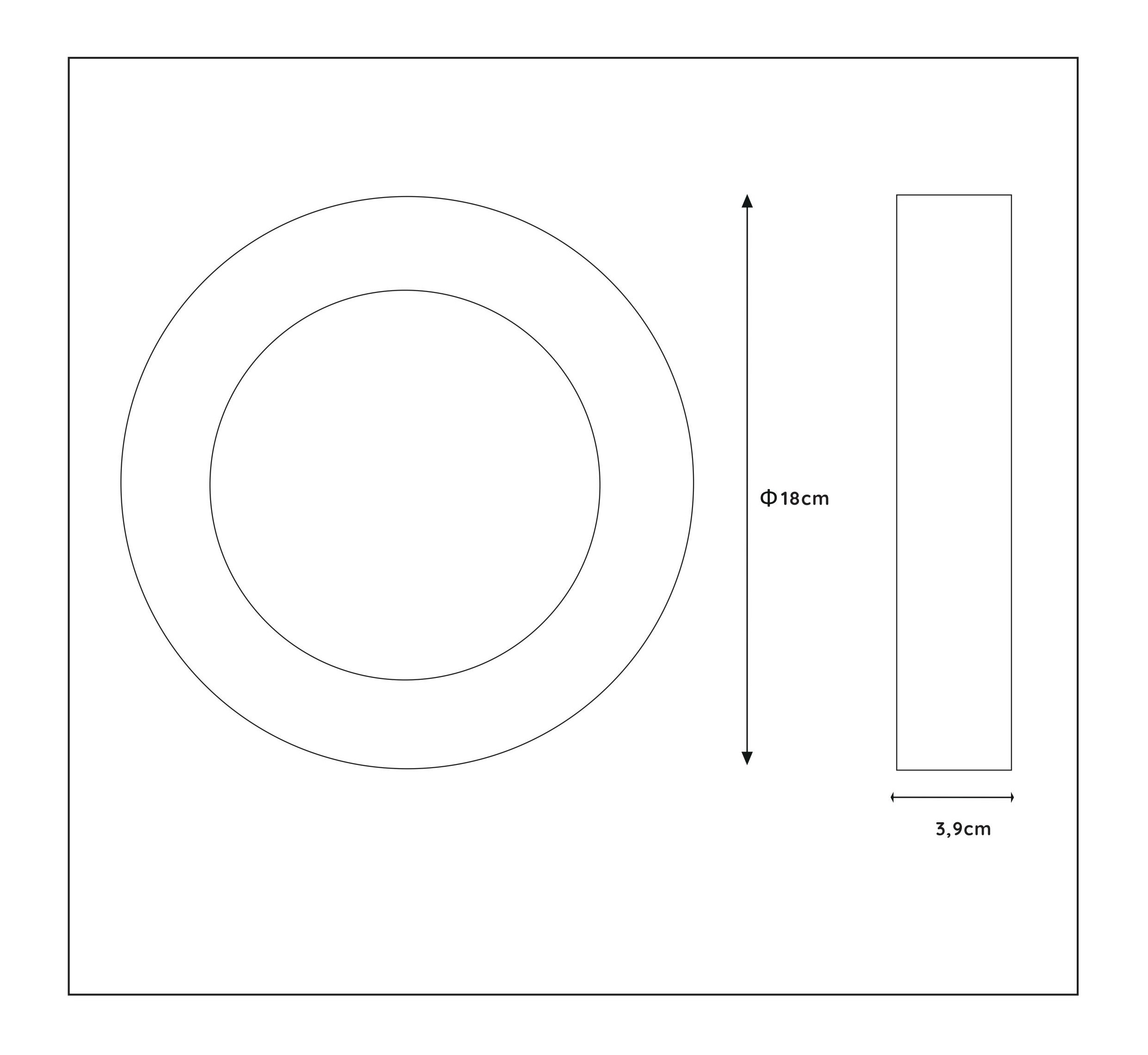 Lucide Brice ronde plafondlamp 18cm 11W wit