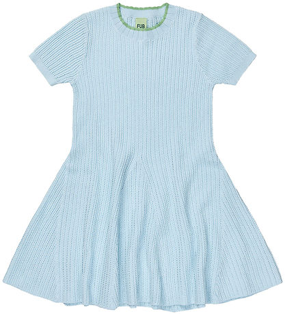 FUB Kleid - Strick - Pointelle - Light Blue