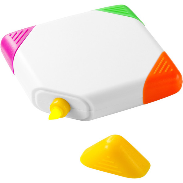 EgotierPro 106791 - Surligneur carré 4 couleurs Trafalgar