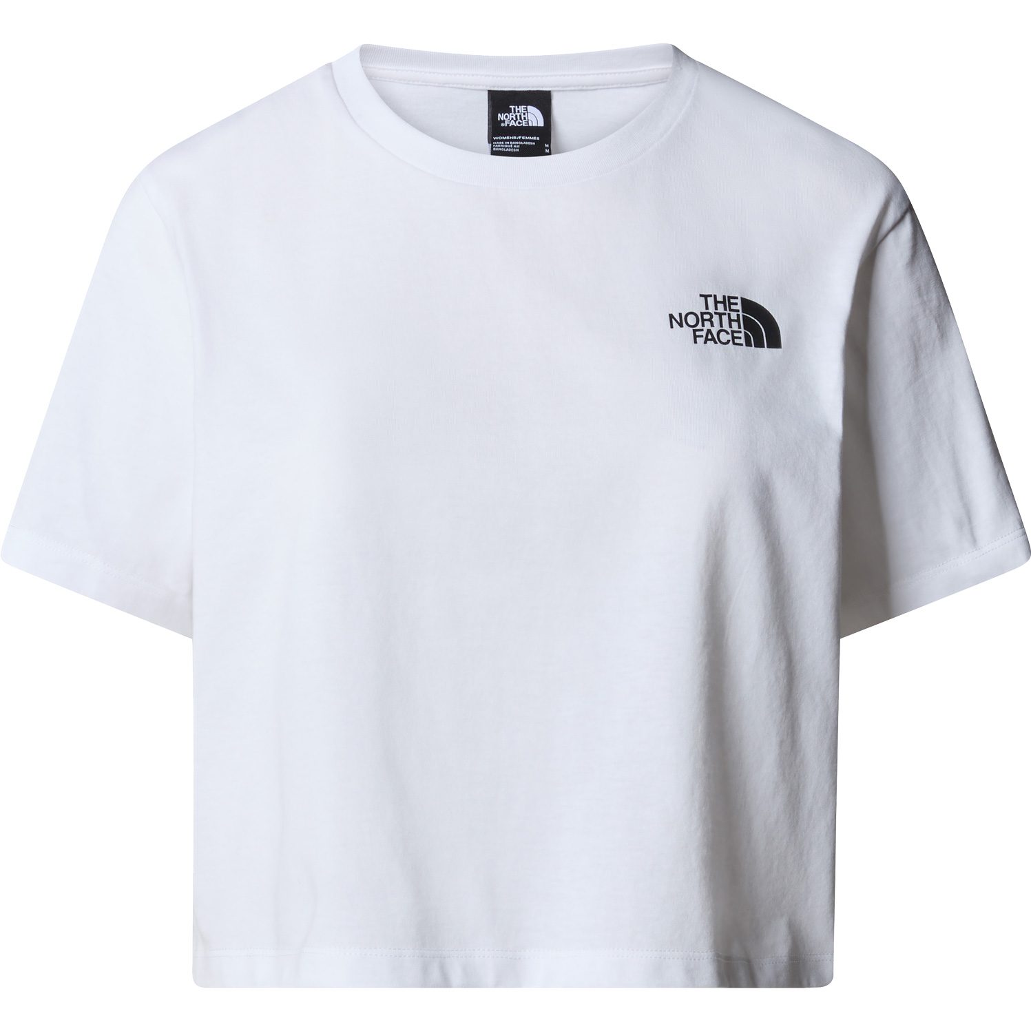 The North Face® Cropped Simple Dome T-Shirt Damen weiß
