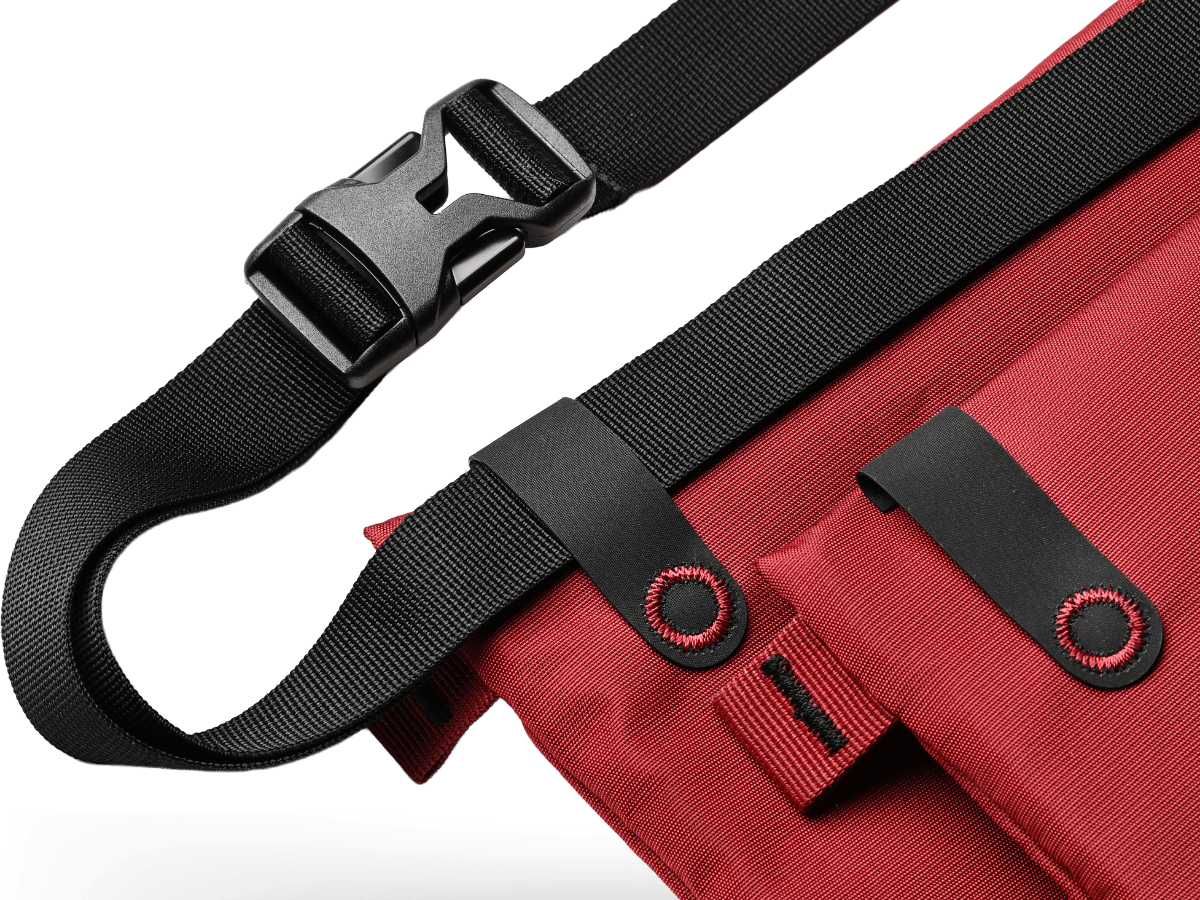 Nordkamm Etamin Red tasjes - Set van 3