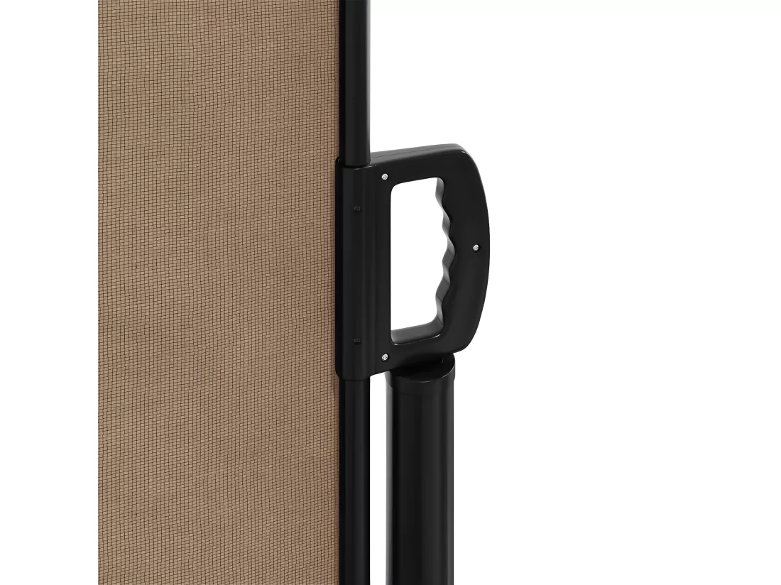 Auvent latéral rétractable taupe 100x600 cm