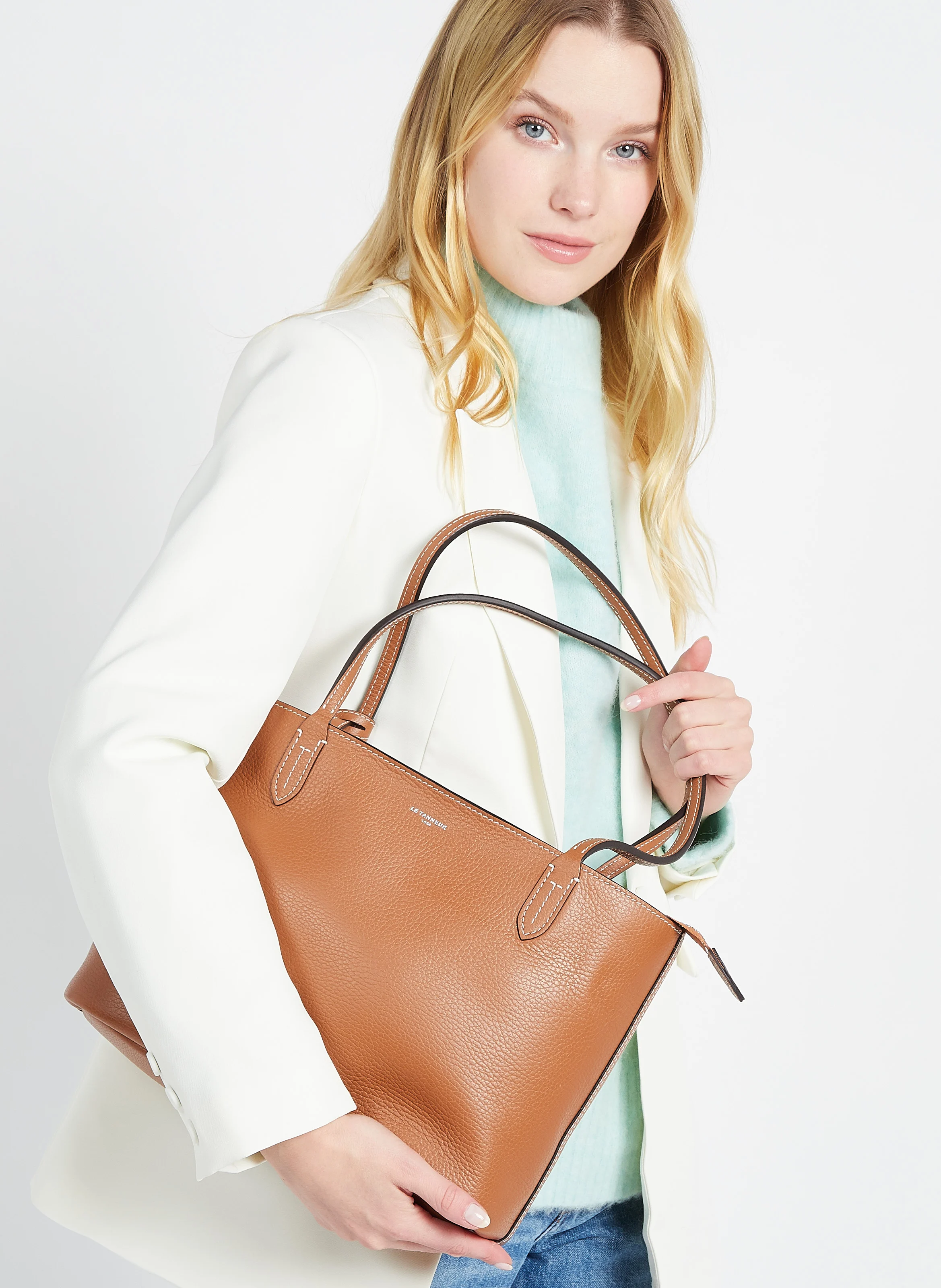 LOUISE - Cabas en cuir| Marron