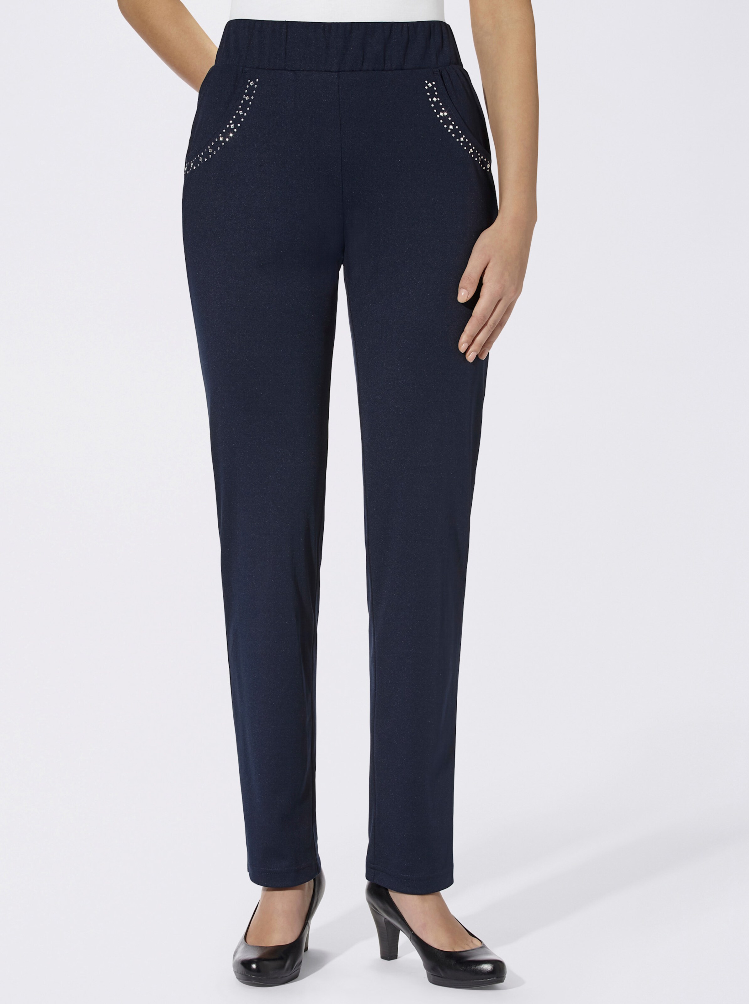 Schlupfhose mit Ziersteinchen