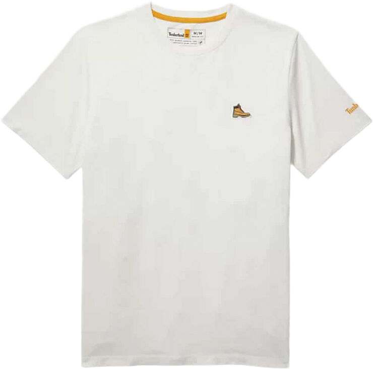 TIMBERLAND boot logo tee White